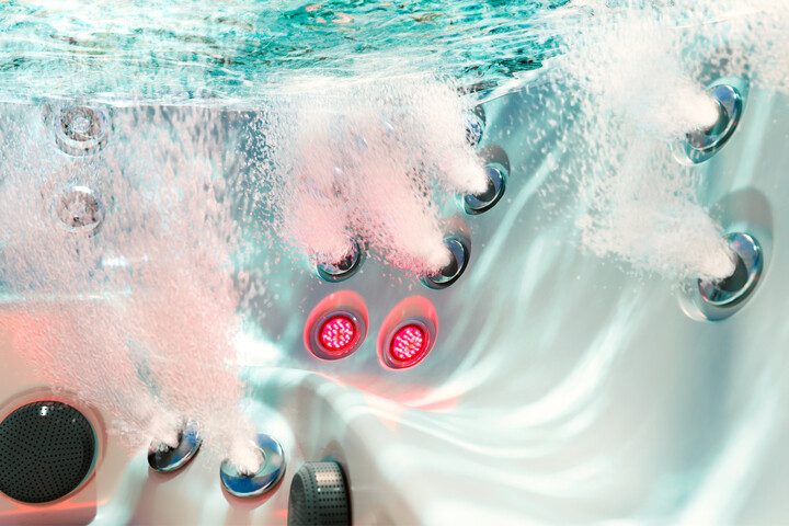 jacuzzi hot tub jets with IR + Red Light Therapy